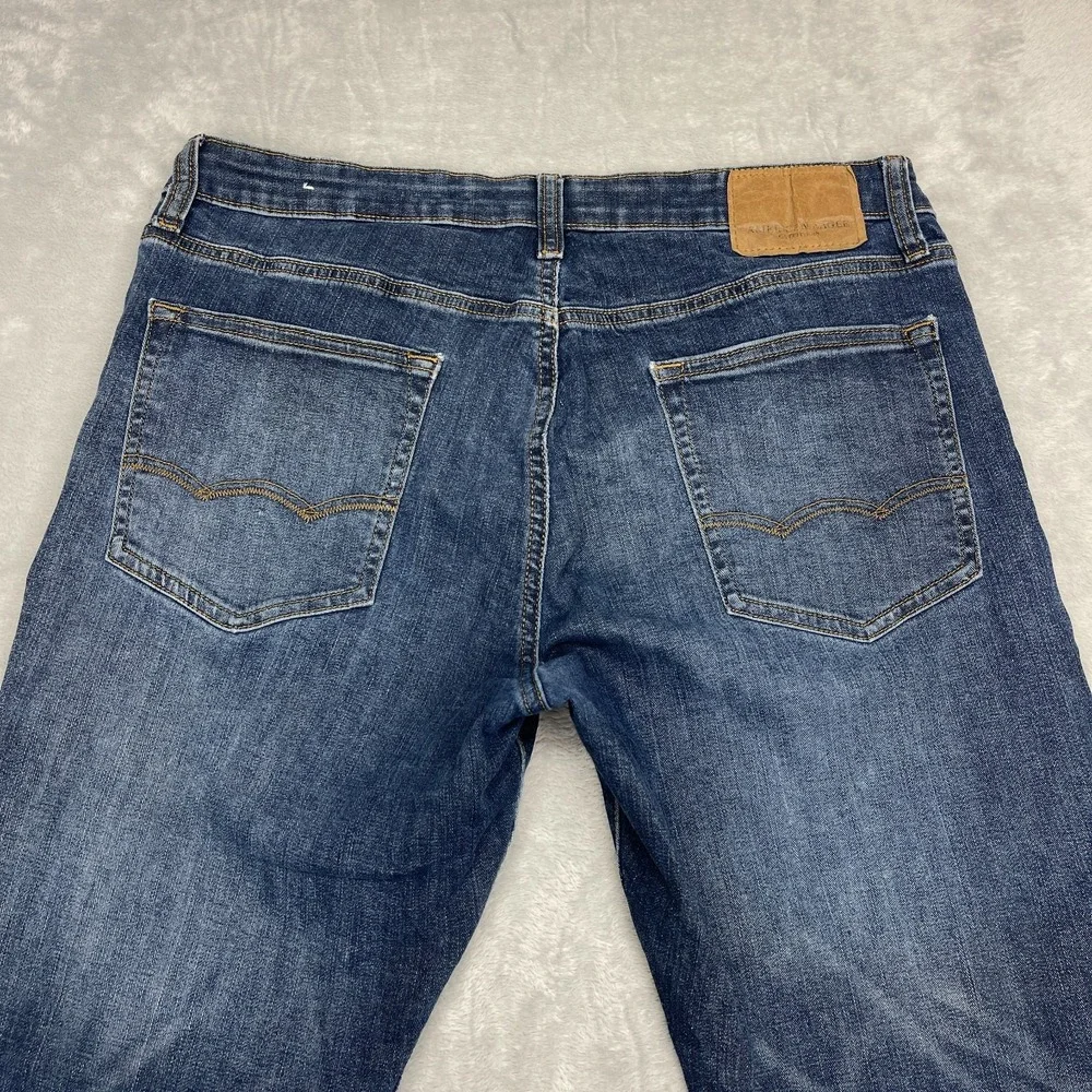 American Eagle Jeans Mens 36x30 Blue Denim Extreme Flex Original Straight Leg